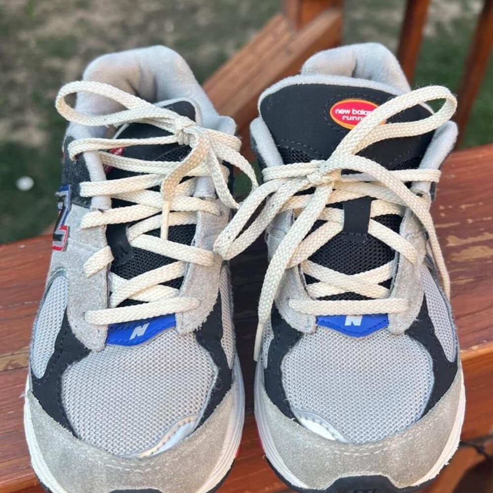 New Balance 2002r Youth 1 Gray Black Red Boys Running Jog School Sneakers